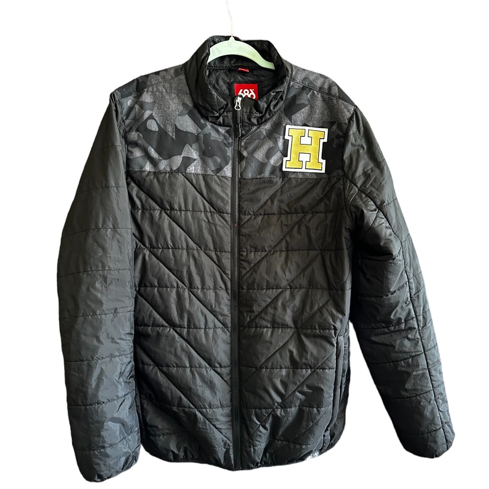 Harvard Mens Jacket - 686 Flight Insulated Jacket (L) Black